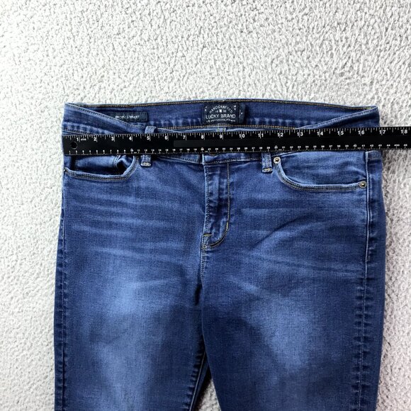 LUCKY BRAND Womens 14/32 R BROOKE Mid Rise Stretch Denim Straight Leg Jeans - Picture 11 of 16